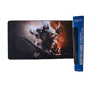 Mouse Pad Gamer ASSASSINO Extra Grande 70x35 Cm Mouse Teclado Pc