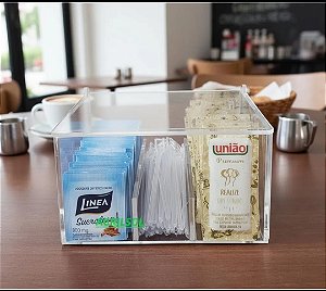 Porta Sachê e Colherinhas em Acrílico