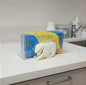 Suporte para Caixa de Luvas Descartáveis Transparente