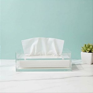 Caixa LUXO Porta Lenço de Papel Interfolhas em Acrílico