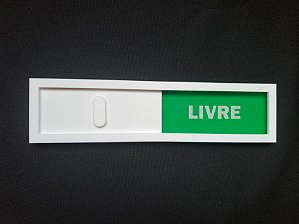 Placa Livre Ocupado Trilho