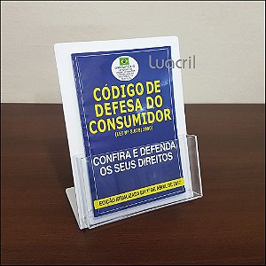 Display de Mesa para Codigo do Consumidor em Acrílico