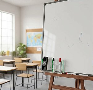 Suporte para Apagador e Canetões em Acrílico - Transparente