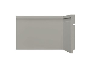 Rodapé de poliestireno 480 cinza glacial com 150mm de altura Santa Luzia - 480 RP/Cinza Glacial