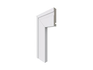 Guarnição de poliestireno 456 branca com 70mm largura Santa Luzia - 456 GN/BR