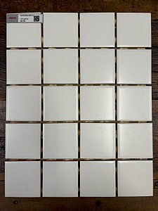 8028452 - Revestimento Galeria Branco Mesh Acetinado - 7,5x7,5cm - Eliane