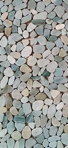 Seixo Telado Verde Sliced - 30x30cm