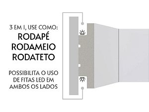 VersaLED branco de poliestireno com 70mm de altura Santa Luzia - 230968