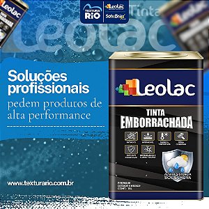 Tinta Emborrachada - Cor - Branco Neve - Lata 18 Litros - Leolac