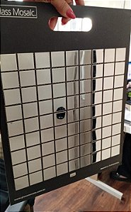 Pastilha Aço Inox Espelhado AX02- 29,2x29,2cm - Glass Mosaic