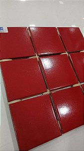 Revestimento Ceral 10x10 - Vermelho Telado