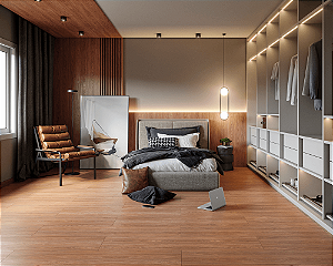Piso Laminado Click Unique Nogueira Flórida - 8x291x1340 - Durafloor - 10097783