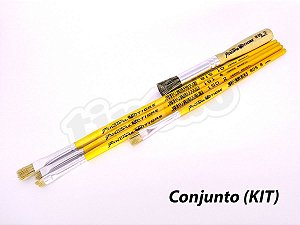 Kit para Pintura em Tecido e Artesanato 6278 - 5 pincéis (Pinctore/TIGRE)