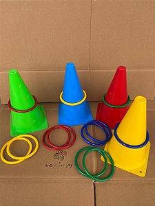 Kit MFJ 4 cones, 12 argolas