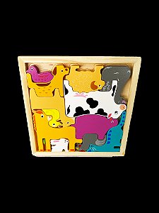 ENCAIXE MDF RF6 - Animais da fazenda