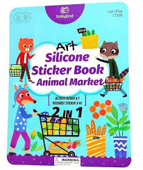 Livro de Adesivos de Silicone - Animais