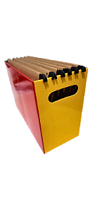 Arquivo Apps Mix De 4 Cores (papelão) Com 10 Pastas Kraft