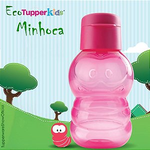 Tupperware Eco Kids Minhoca Rosa 350ml