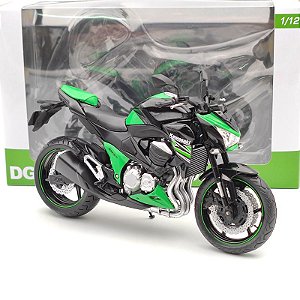 Miniatura Kawasaki Z800 Verde 2014 Automaxx 1:12 - 18 cm