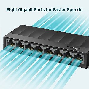 Switch Gigabit 8 portas 10/100/1000 TL-LS1008G TP-LINK