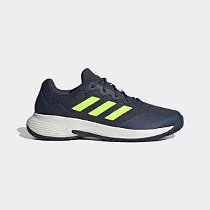 Tênis Adidas Gamecourt 2 M - Azul e Verde Limão