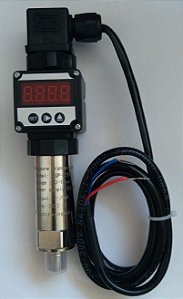 Transmissor de pressão JQP-E300, com display digital, 4...20mA.