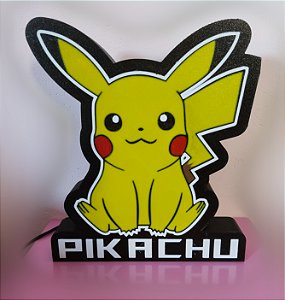 Luminaria 3D Pikachu