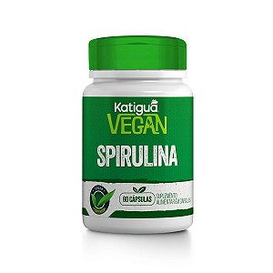 Spirulina 100% Vegana Clorofila 60 Cápsulas Vegan Katigua