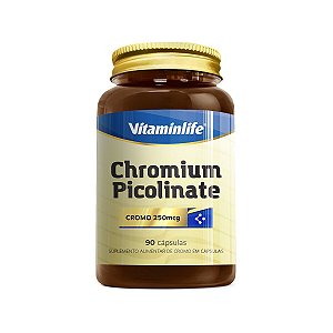 Chromium Picolinate Controle Insulina 250mcg Cromo 90 Un