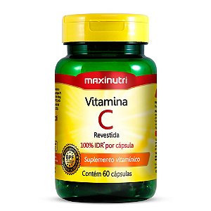 Vitamina C Revestida Maxinutri Suplemento 60 Cápsulas