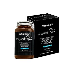 Rejuvi Hair Silício Orgânico Biotina Acetilcisteína Cabelo 30 Cápsulas Vitaminlife