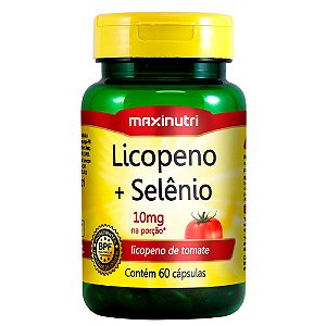 Licopeno Em Cápsulas Selênio Antioxidante Maxinutri 60 Cáps