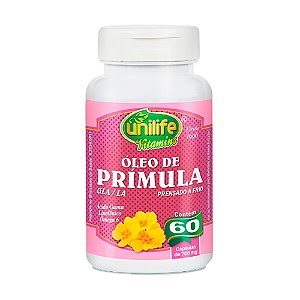 Óleo de Prímula 700 mg Ômega 6 Unilife 60 Cápsulas