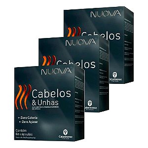 Kit Nuova Cabelos e Unhas Catarinense Pharma 180 Cápsulas