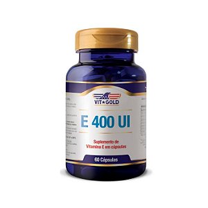 Vitamina E 400 UI VitGold DL Alfa Tocoferol 60 Cápsulas