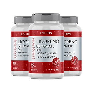 Kit Licopeno De Tomate Lauton Suplemento 180 Cápsulas