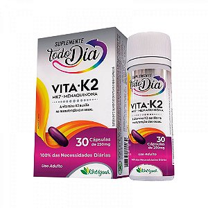 Vitamina K2 MK-7 Menaquinona Katiguá STD 30 Cápsulas