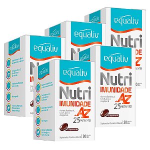 Kit Nutri Imunidade A-Z Equaliv Polivitam Mineral 150 Cáps