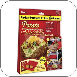 Potato Express da Shoppstore Saco p/Batatas e Legumes Cozidos em Minutos Original Potato Express®