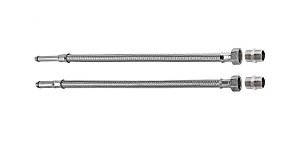 Ligação Flexível para Monocomando 60cm Rosca M8 x 1/2" Inox Blukit
