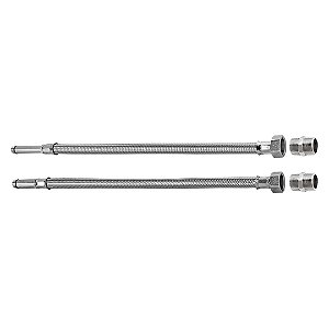 Ligação Flexível para Monocomando 60cm Rosca M12 x 1/2" Inox Blukit