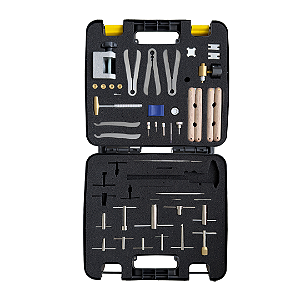 Kit de ferramentas 35 peças com maleta para consertos de instrumentos de mão odontológicos