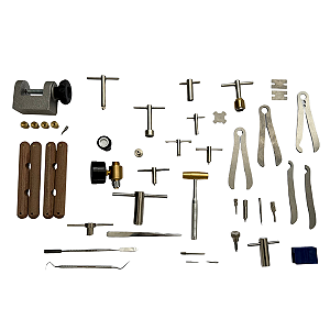Kit de ferramentas 37 peças para consertos de instrumentos de mão odontológicos