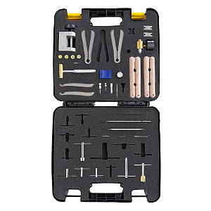 Kit de ferramentas 27 peças para consertos de instrumentos de mão odontológicos com maleta