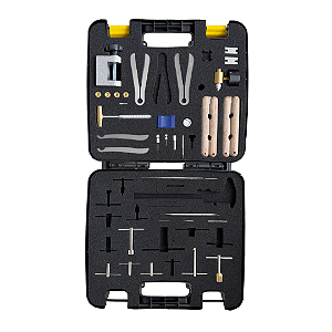 Kit de ferramentas 27 peças para consertos de instrumentos de mão odontológicos com maleta