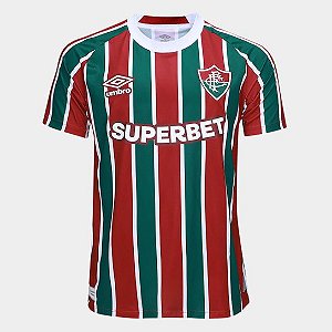 Camisa Fluminense 2025/2026 - Torcedor Umbro Masculino Listrada
