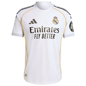 Camisa Real Madrid 2025/2026 - Torcedor Adidas Masculino Branca