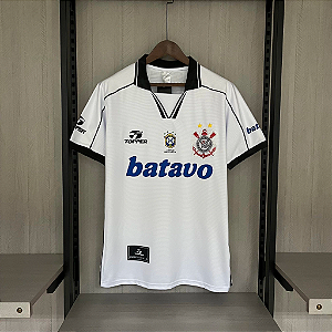 Camisa Corinthians Retrô 1999 - Torcedor Topper Masculino Branca