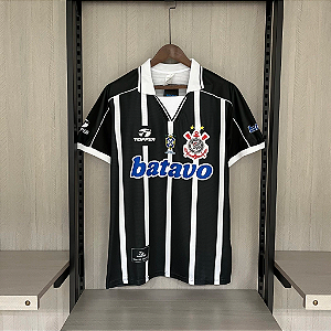 Camisa Corinthians Retrô 1999 - Torcedor Topper Masculino Preta