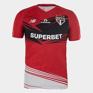 Camisa São Paulo 2025/2026 - Torcedor New Balance Masculino Goleiro Vermelha